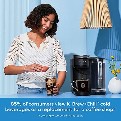 Keurig K-Brew + Chill Iced or Hot Single-Serve K-Cup Coffee Maker with MultiStream and QuickChill Technology
