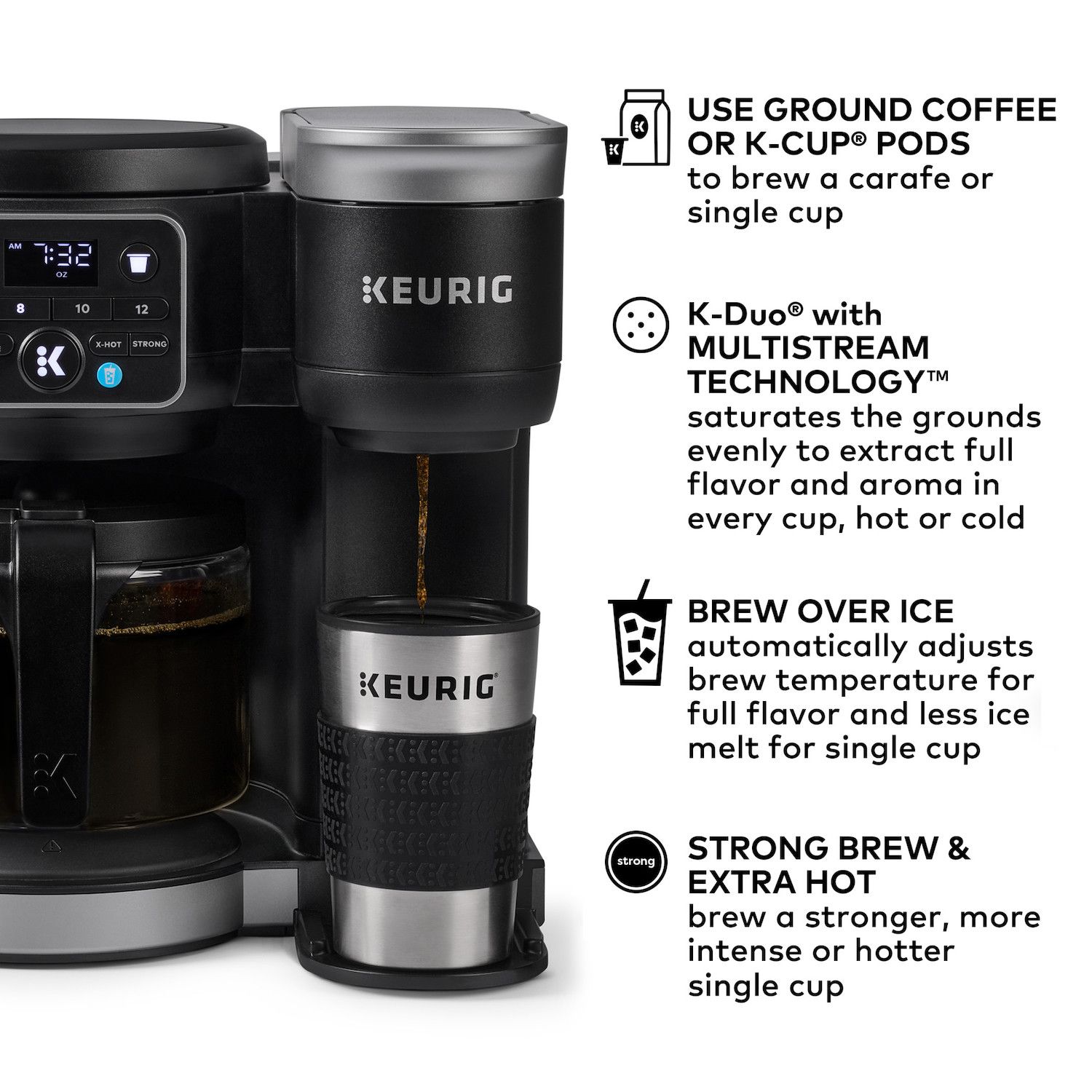 Keurig K-Duo Hot & Iced Single Serve & Carafe Coffee Maker