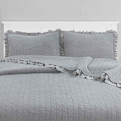 Avanti Charlotte Ruffle Quilt Set with Shams