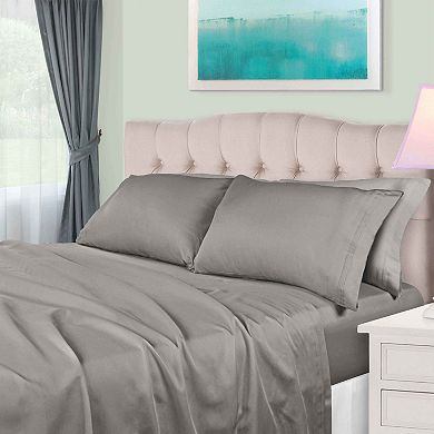 SUPERIOR Egyptian Cotton 650 Thread Count Solid Deep Pocket Sheet Set and Pillowcases