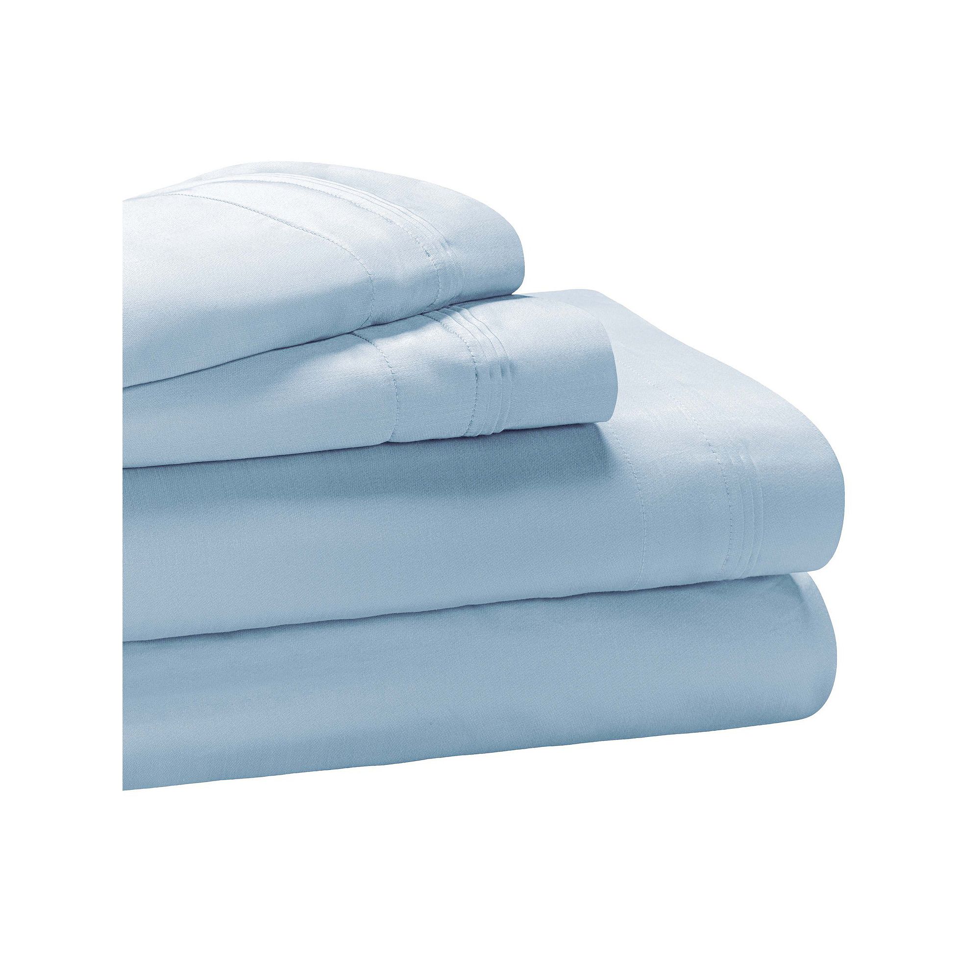 SUPERIOR Egyptian Cotton 650 Thread Count Solid Deep Pocket Sheet Set and P