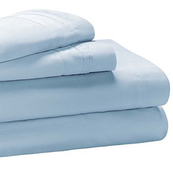 SUPERIOR Egyptian Cotton 650 Thread Count Solid Deep Pocket Sheet Set and Pillowcases