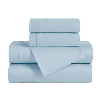 SUPERIOR Egyptian Cotton 650 Thread Count Solid Deep Pocket Sheet Set and Pillowcases