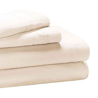SUPERIOR Egyptian Cotton 650 Thread Count Solid Deep Pocket Sheet Set and Pillowcases