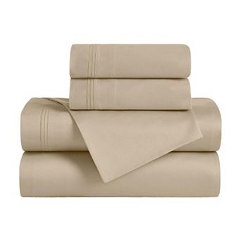 SUPERIOR Egyptian Cotton 650 Thread Count Solid Deep Pocket Sheet Set and Pillowcases