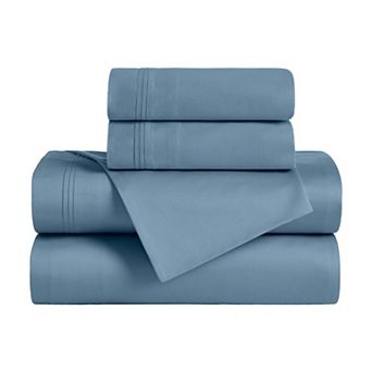 SUPERIOR Egyptian Cotton 650 Thread Count Solid Deep Pocket Sheet Set and Pillowcases