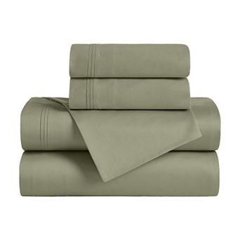 SUPERIOR Egyptian Cotton 650 Thread Count Solid Deep Pocket Sheet Set and Pillowcases