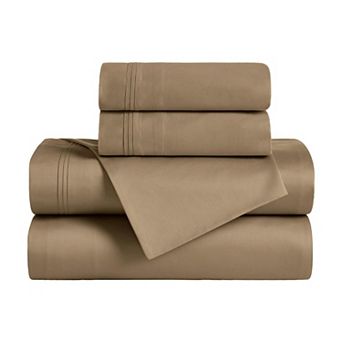 SUPERIOR Egyptian Cotton 650 Thread Count Solid Deep Pocket Sheet Set and Pillowcases