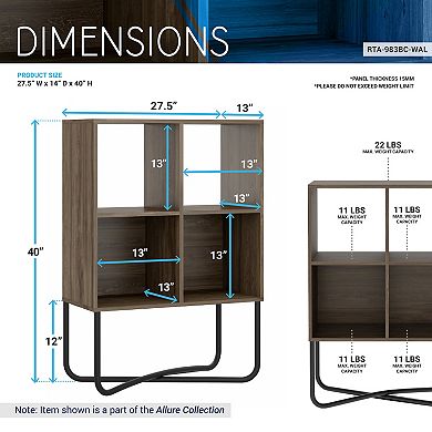 Techni Mobili Modern Geometric Bookcase