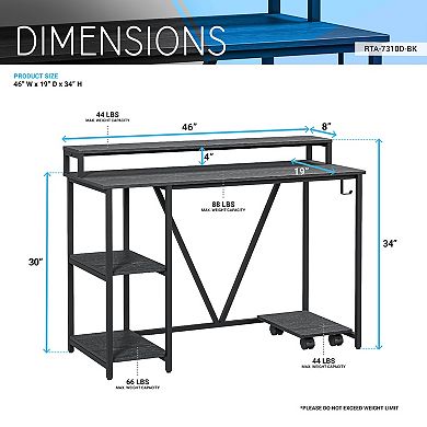 Techni Mobili Industrial Writing Desk