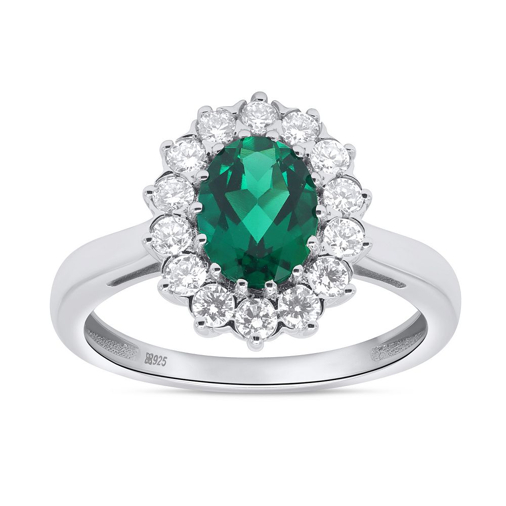 Éthique Sterling Silver 1/2 Carat T.W. Lab-Grown Diamond and Lab ...