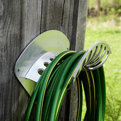 Kings County Tools Wall-Mounted Outdoor Hose Holder for 200-foot 1/2-in. Hose