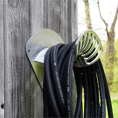 Kings County Tools Wall-Mounted Outdoor Hose Holder for 200-foot 1/2-in. Hose