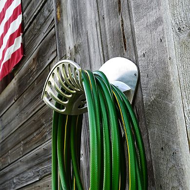 Kings County Tools Wall-Mounted Outdoor Hose Holder for 200-foot 1/2-in. Hose