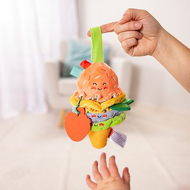 Melissa & Doug Ice Cream Take-Along Clip-On Infant Toy with Sound and Vibration