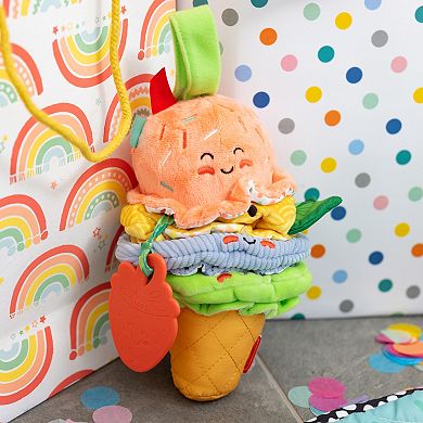 Melissa & Doug Ice Cream Take-Along Clip-On Infant Toy with Sound and Vibration