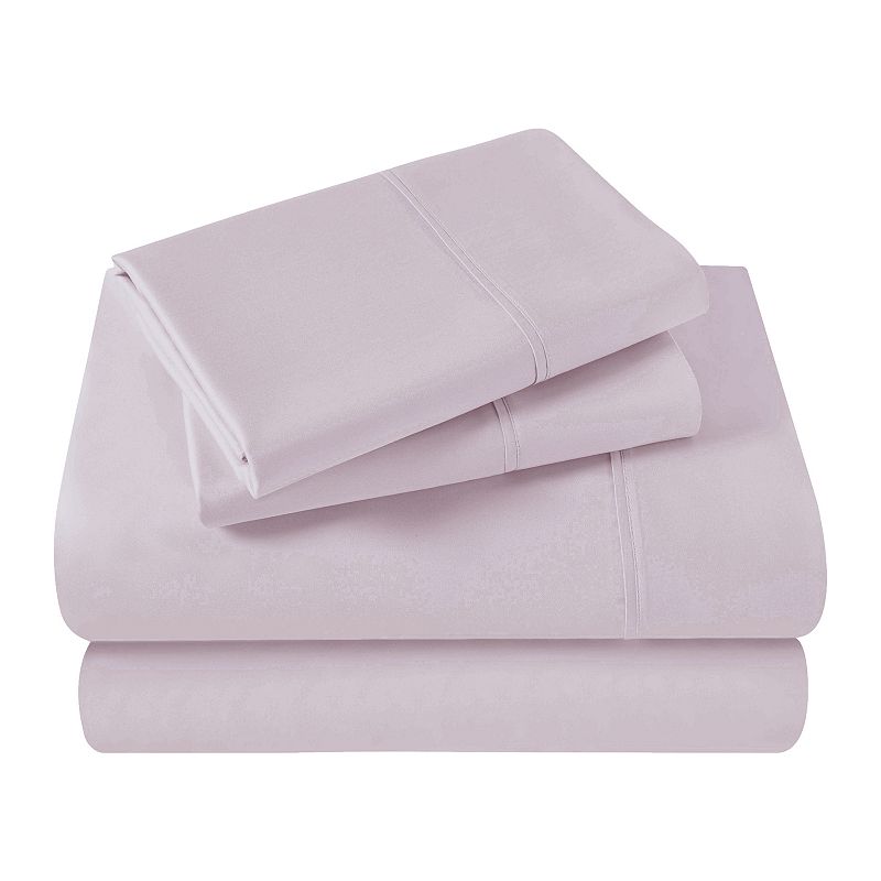 SUPERIOR Egyptian Cotton Blend Solid 400 Thread Count Sheet Set or Pillowcases, Purple