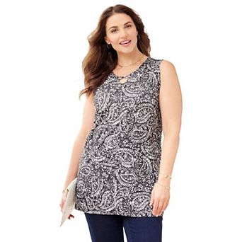 Catherines Women's Plus Size Crisscross Timeless Tank