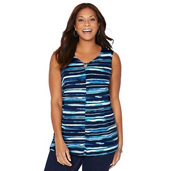 Catherines Women's Plus Size Crisscross Timeless Tank