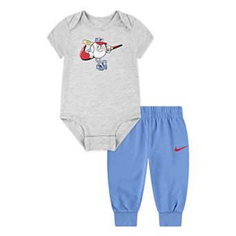 Baby Boys Nike Nikemoji Baseball Bodysuit and Pants 2 pc Set