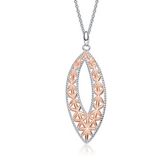 Sterling Silver Two-Tone Pendant Necklace