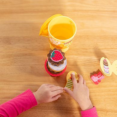 Melissa & Doug Play to Go Cake and Cookies Play Food Travel Toy in Cup with Fidget Toy Lid