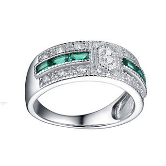 Sterling Silver Cubic Zirconia Pave Cocktail Ring