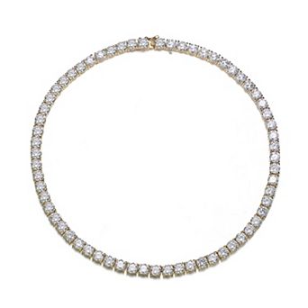 Sterling Silver Cubic Zirconia Tennis Necklace