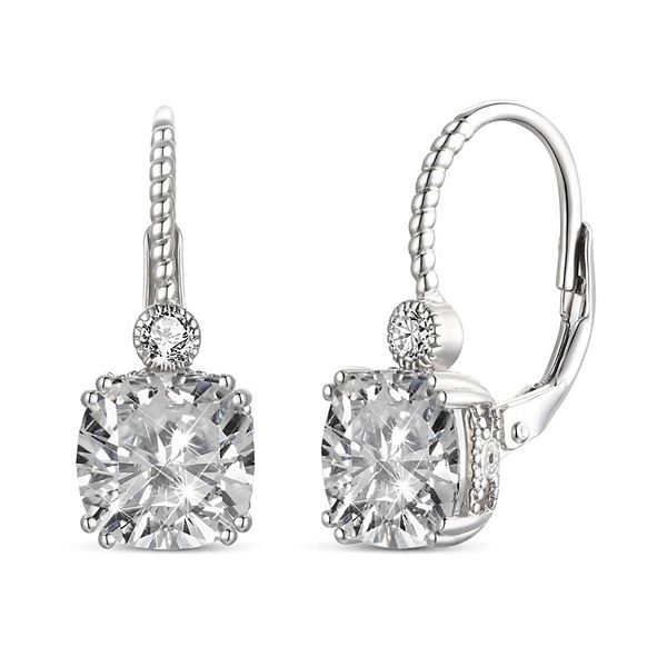 Opal And Cz Leverback Earrings In Sterling Silver | Kylie Harper | Wolf