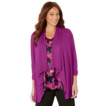 Catherines Women's Plus Size Anywear Cascade Jacket