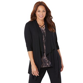 Catherines Women's Plus Size Anywear Cascade Jacket