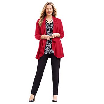 Catherines Women's Plus Size Anywear Cascade Jacket