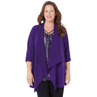 Catherines Women's Plus Size Anywear Cascade Jacket
