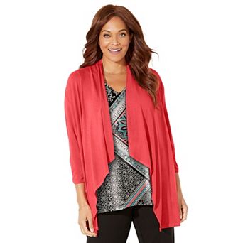 Catherines Women's Plus Size Anywear Cascade Jacket