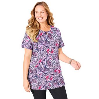 Catherines Women's Plus Size Easy Fit Teardrop Tunic