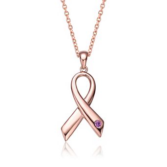 18k Rose Gold over Sterling Silver Loop Necklace