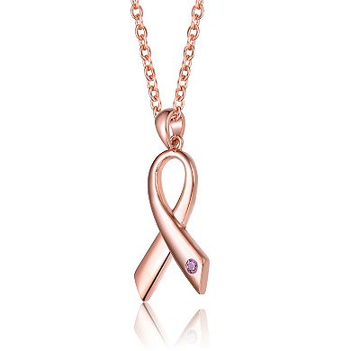 18k Rose Gold over Sterling Silver Loop Necklace