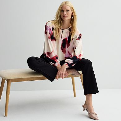 Women's Nine West Keyhole Elastic Waist Blouse