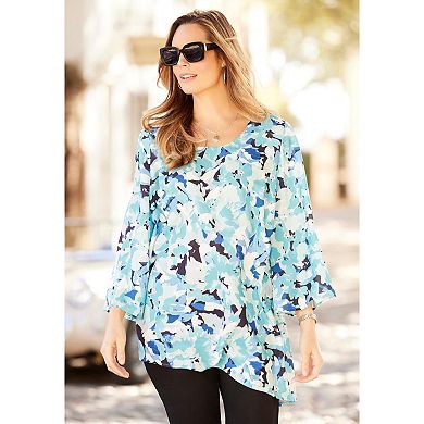 Catherines Women's Plus Size Art-To-Wear Blouse