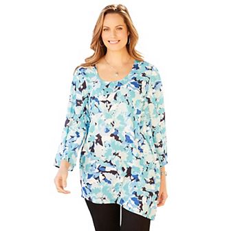 Catherines Women's Plus Size Art-to-wear Blouse