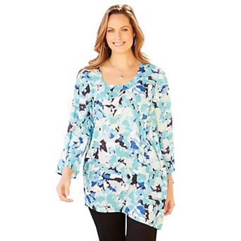 Catherines Women's Plus Size Art-to-wear Blouse