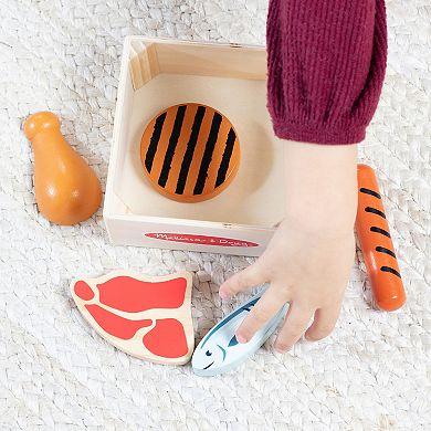 Melissa & Doug Food Groups Wooden Play Protein Food Set With Crate