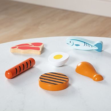 Melissa & Doug Food Groups Wooden Play Protein Food Set With Crate