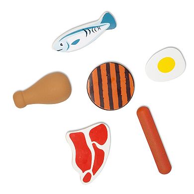Melissa & Doug Food Groups Wooden Play Protein Food Set With Crate