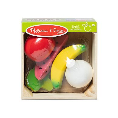 Melissa & Doug Food Groups Wooden Play Food Produce Set With Crate
