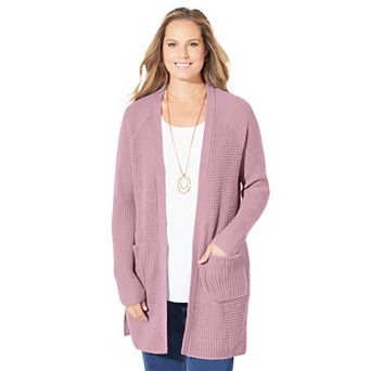 Catherines Women's Plus Size Daydream Waffle Knit Sweater