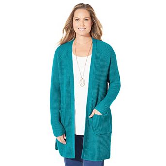 Catherines Women's Plus Size Daydream Waffle Knit Sweater