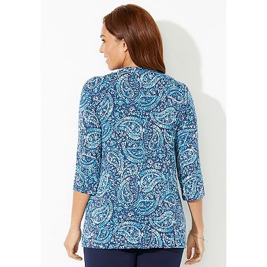 Catherines Women's Plus Size Cardigan And Tank One Piece Top