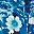 Blue Floral Overlay