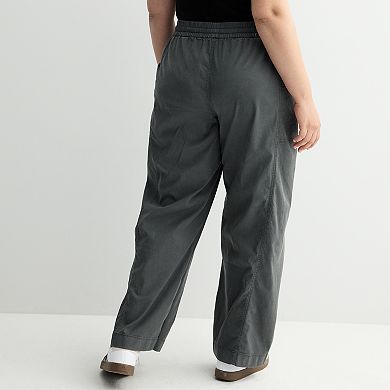 Plus Size SO® Mid-Rise Pull-On Utility Pants